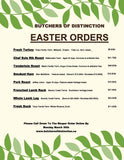 Easter Menu 2026